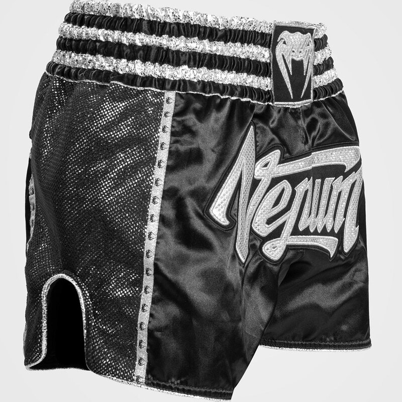 Venum Venum Absolute 2.0 Muay Thai Shorts Black Silver