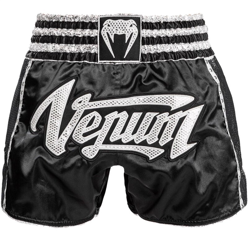 Venum Venum Absolute 2.0 Muay Thai Shorts Black Silver