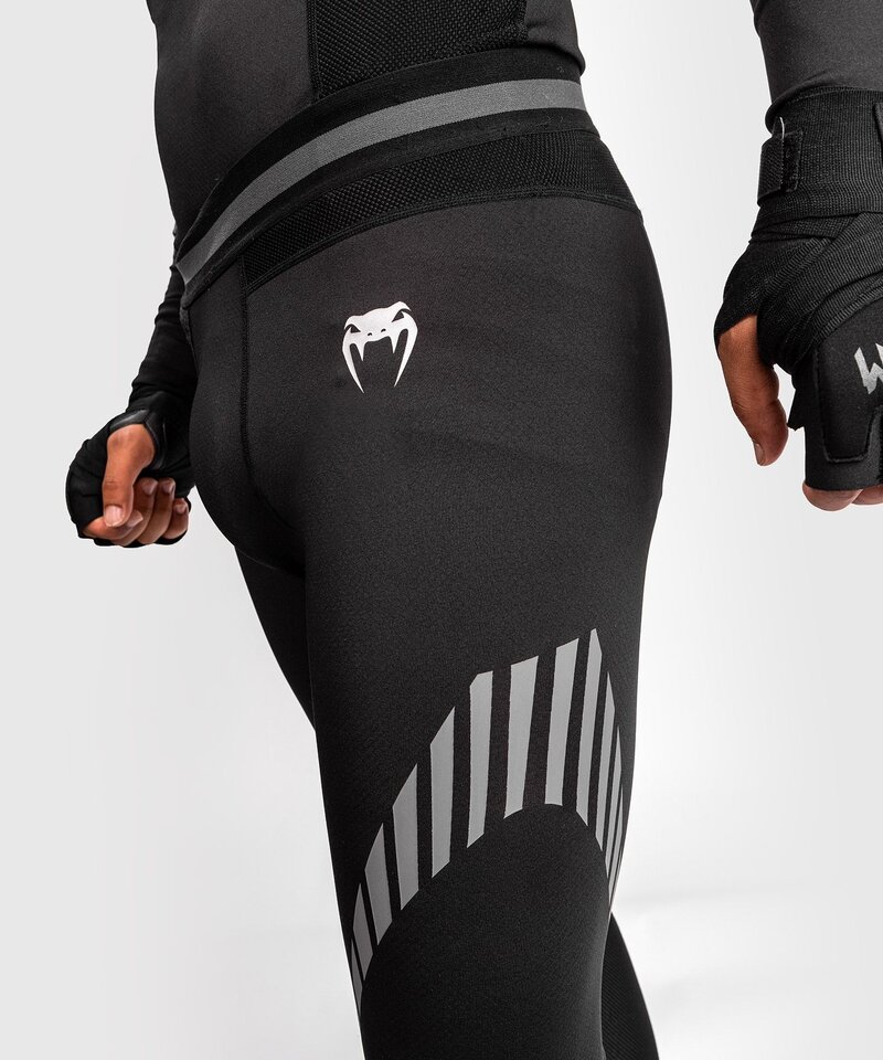 Venum Venum JAWS 2.0 Sport Leggings Spats Herren Schwarz Grau