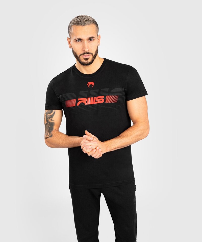 Venum Venum x RWS Baumwoll-T-Shirt Schwarz Rot