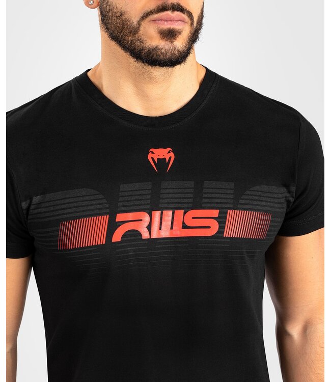 Venum x RWS Baumwoll-T-Shirt Schwarz Rot