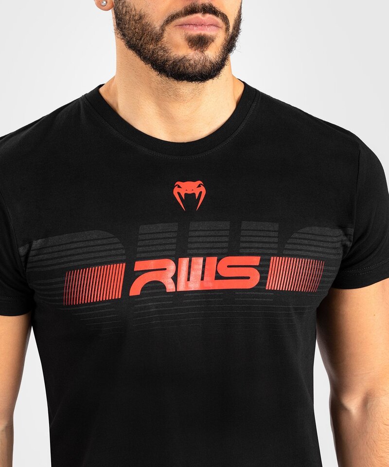 Venum x RWS Cotton T-Shirt Black Red - FIGHTWEAR SHOP EUROPE