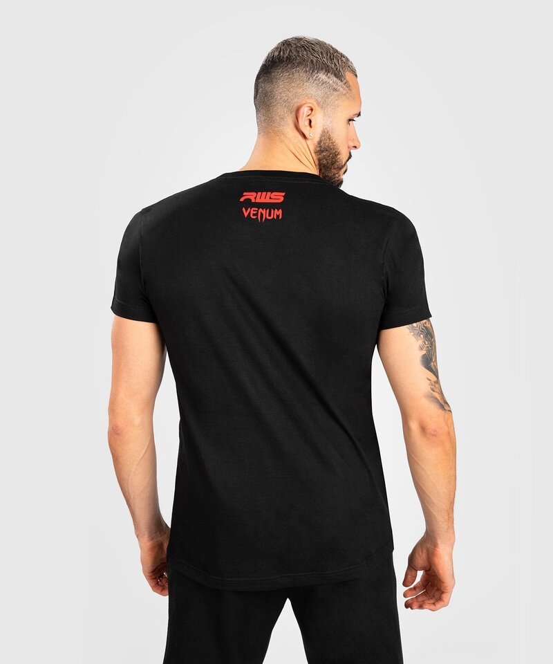 Venum Venum x RWS Baumwoll-T-Shirt Schwarz Rot