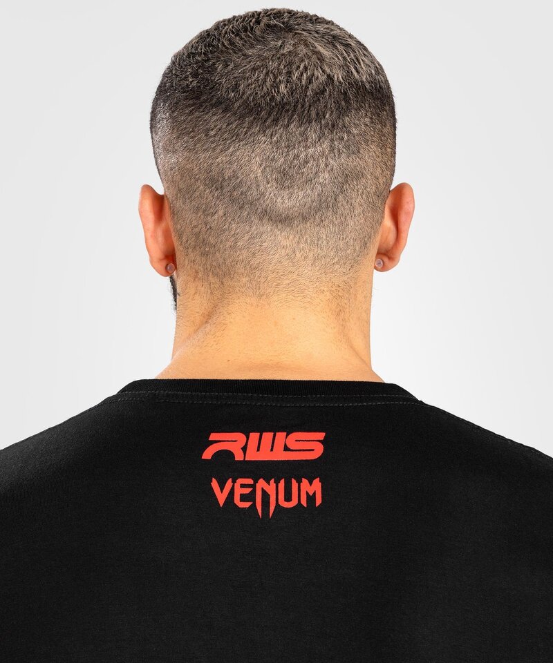 Venum Venum x RWS Baumwoll-T-Shirt Schwarz Rot