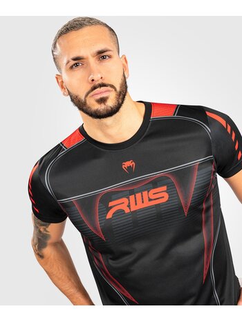 Venum Venum x RWS Dry Tech T-Shirt Schwarz Rot