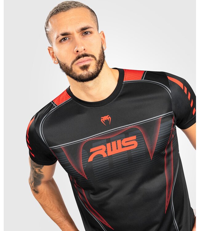 Venum Venum x RWS Dry Tech Training T-shirt Zwart Rood