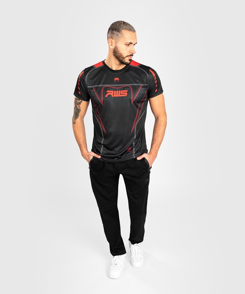 Venum Venum x RWS Dry Tech T-Shirt Schwarz Rot