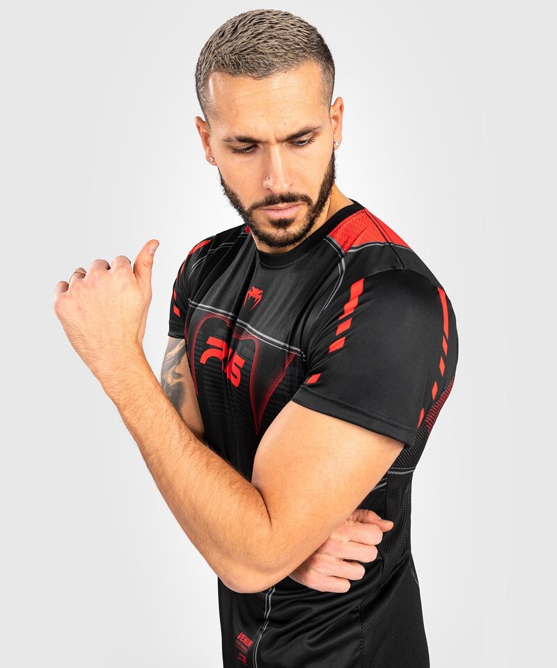 Venum Venum x RWS Dry Tech T-Shirt Schwarz Rot