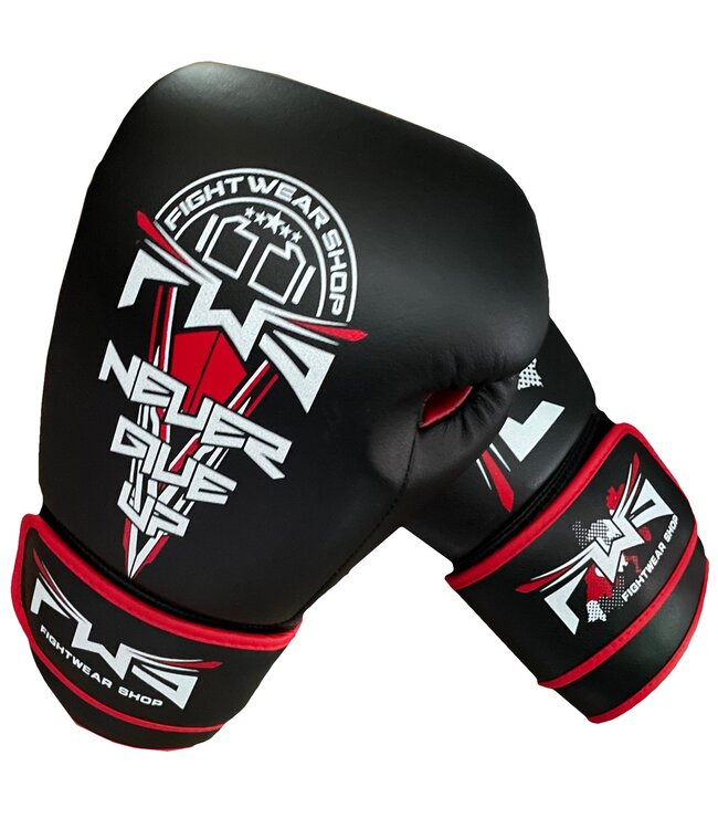 Fightwear Shop Boxhandschuhe 2.0 Mikrofaser Schwarz Rot Weiß