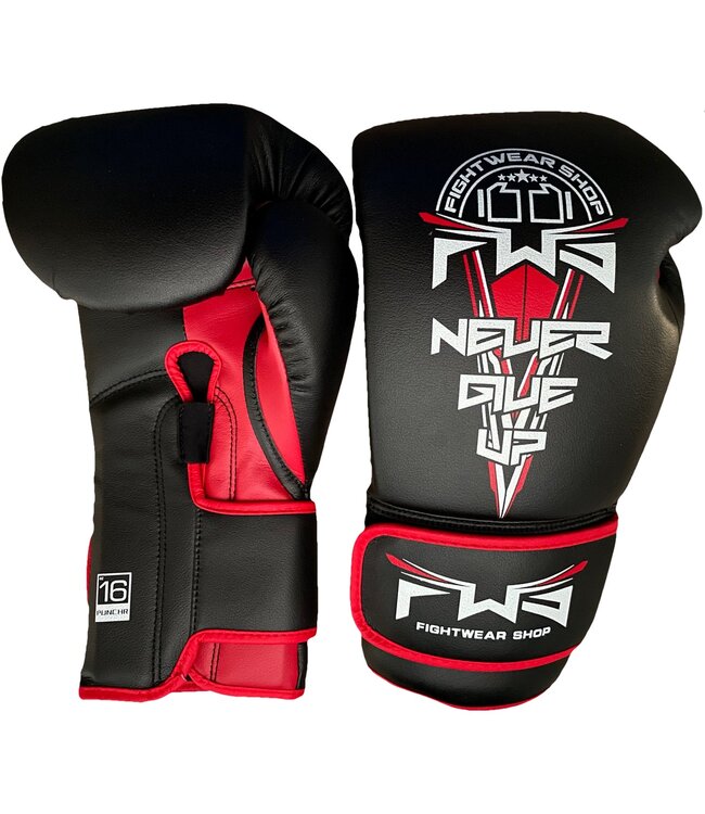 Fightwear Shop Boxhandschuhe 2.0 Mikrofaser Schwarz Rot Weiß