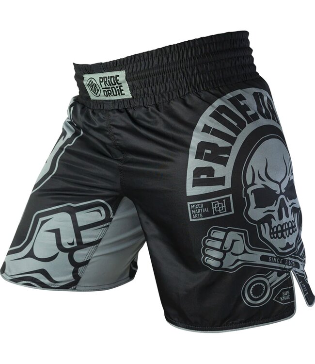 Pride or Die PRIDEorDie BUSTED KNUCKLES Fight Short Zwart