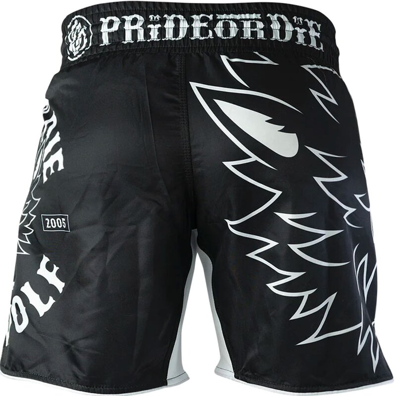 Pride or Die PRIDE or Die LONE WOLF Fightshort Zwart