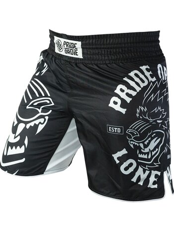 Pride or Die PRIDE or Die LONE WOLF Fightshort Zwart