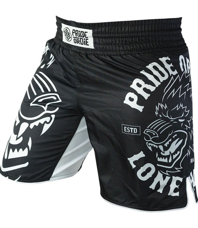 Pride or Die PRiDE or DiE LONE WOLF Fightshorts Black