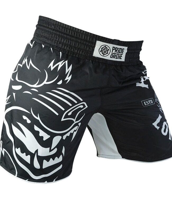PRiDE or DiE LONE WOLF Fightshorts Black