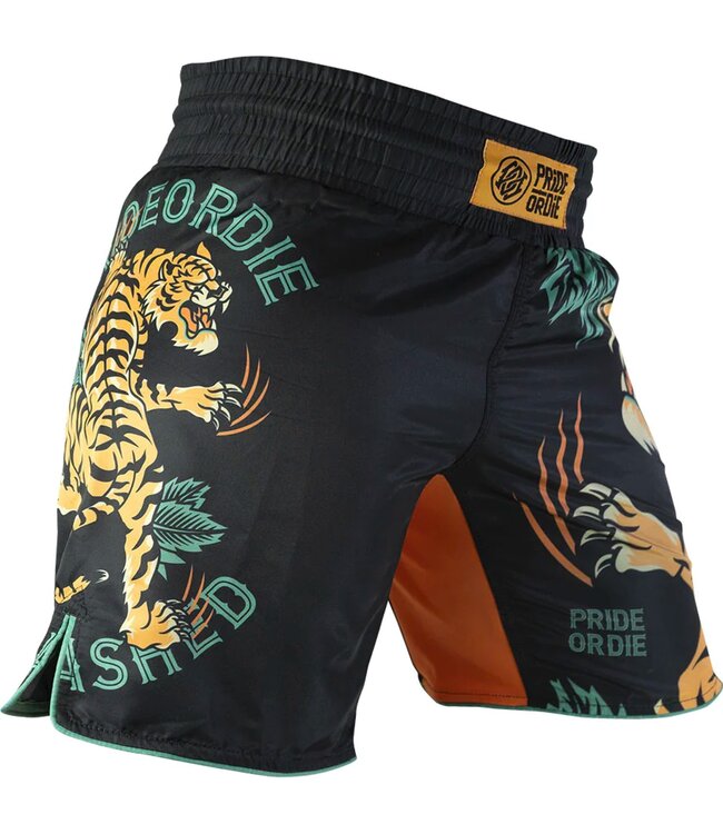 PRIDE or DiE Unleashed V.2 Fightshorts Schwarz