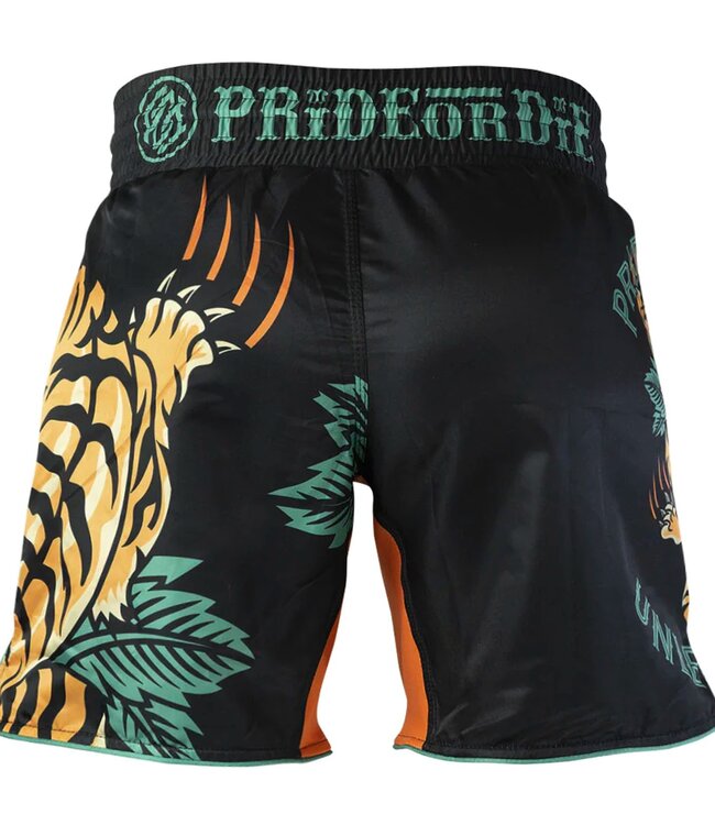 PRIDE or DiE Unleashed V.2 Fightshorts Schwarz