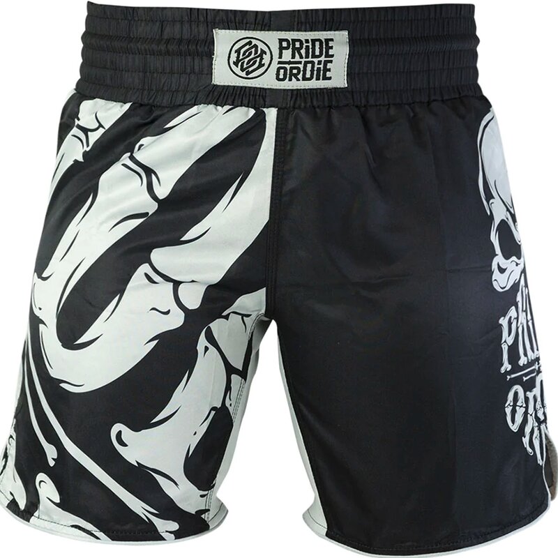 Pride or Die Fightshorts PRiDE or DiE Reckless Bones Schwarz