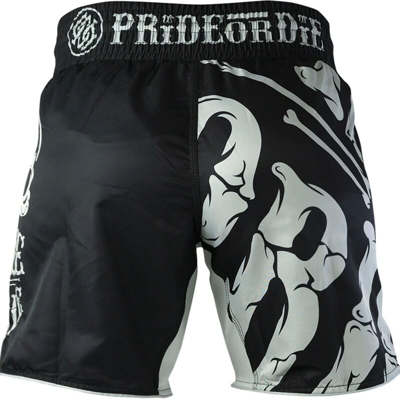 Pride or Die Fightshorts PRiDE or DiE Reckless Bones Schwarz