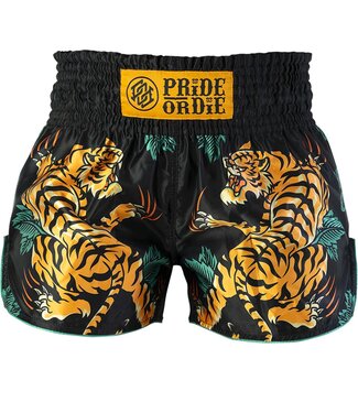 PRiDEorDiE Pride or Die Muay Thai Kickboks Short Tiger Unleashed V.2