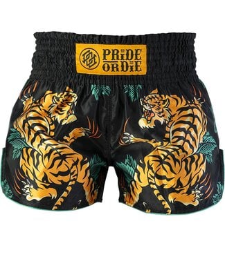 PRiDEorDiE Pride or Die Muay Thai Kickboxing Shorts Tiger Unleashed V.2
