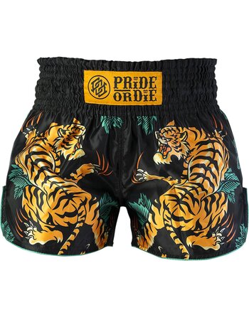 Pride or Die Pride or Die Muay Thai Kickboxen Shorts Tiger Unleashed V.2