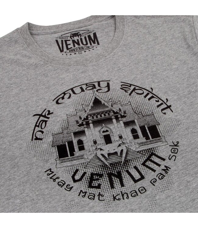 Venum Thai Temple Katoenen T-shirt Grijs