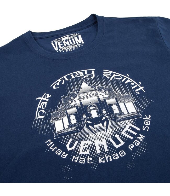 Venum Thai Temple Cotton T Shirt Blue