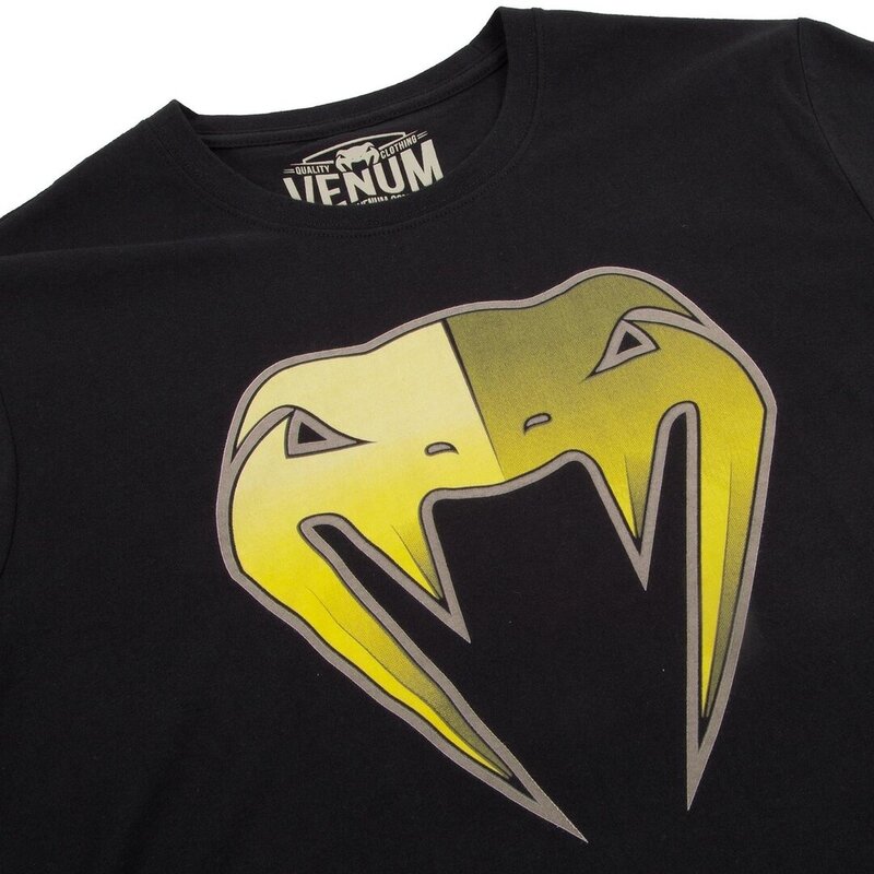 Venum Venum Shadow Katoenen T-shirt Zwart Geel