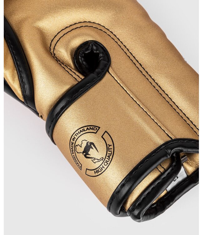 Venum Elite Boxhandschuhe - Gold/Schwarz | Für Boxen, Kickboxen und Muay‑Thai