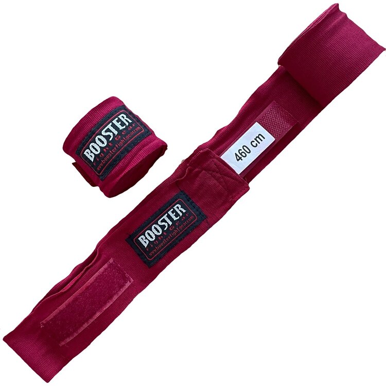 Booster BPC Kickboxing Hand Wraps 460 cm Wine Red FIGHTWEAR SHOP EUROPE