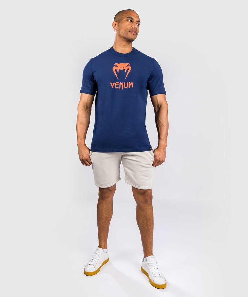 Venum Venum Classic T-Shirt Baumwolle Marineblau Orange