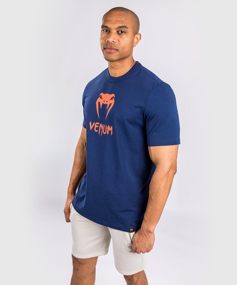 Venum Venum Classic T-Shirt Baumwolle Marineblau Orange