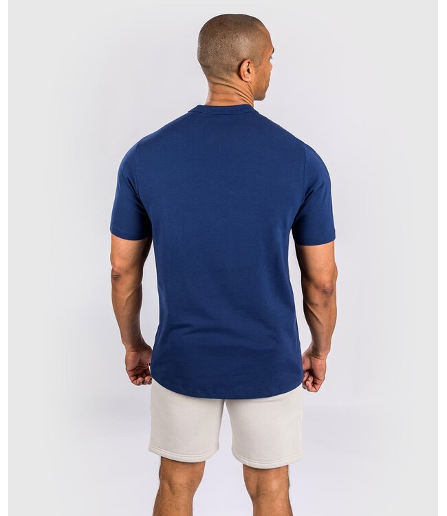 Venum Classic T- Shirt Cotton Navy Blue Orange