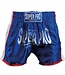 Super Pro Muay Thai Kickboxhose Streifen Blau Weiß