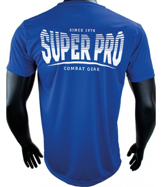 Super Pro Dry Fit T-Shirt Stripes Blau