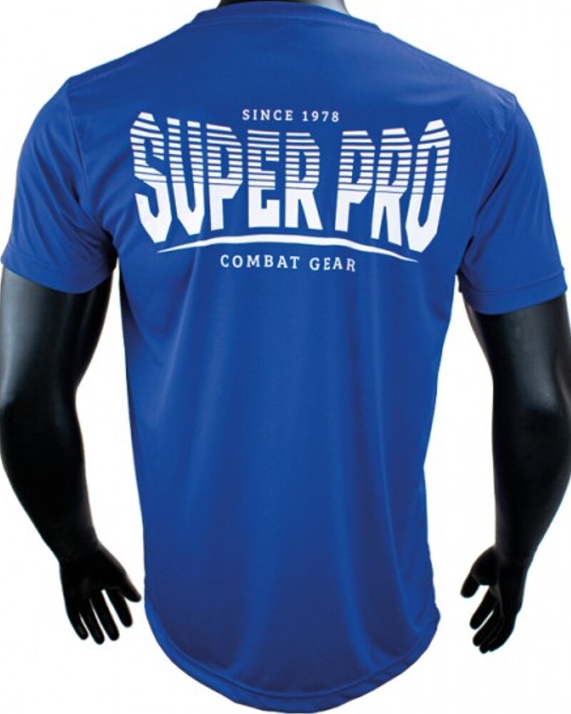 Super Pro Super Pro Dry Fit T-Shirt Stripes Blue