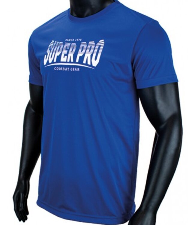 Super Pro Dry Fit T-Shirt Stripes Blauw