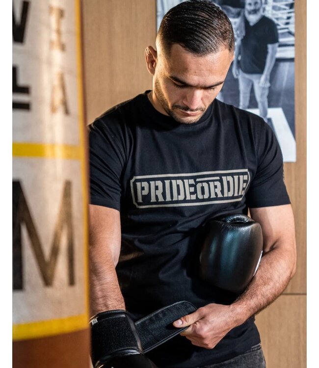 PRIDE or Die Cotton T-Shirt Only the Strong Black