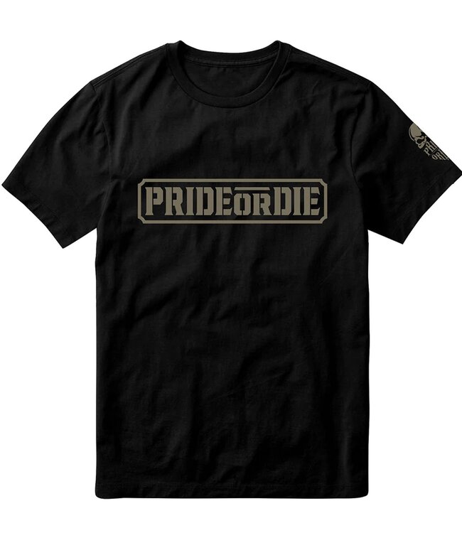 PRIDE or Die Baumwoll-T-Shirt Only the Strong Black
