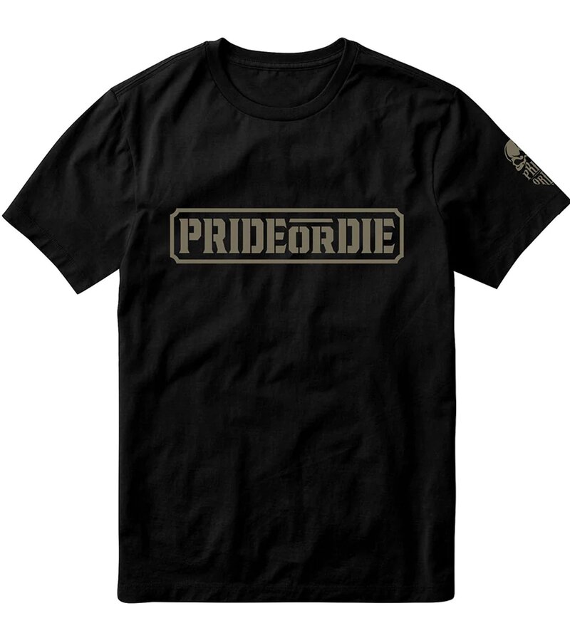 Pride or Die PRIDE or Die Baumwoll-T-Shirt Only the Strong Black