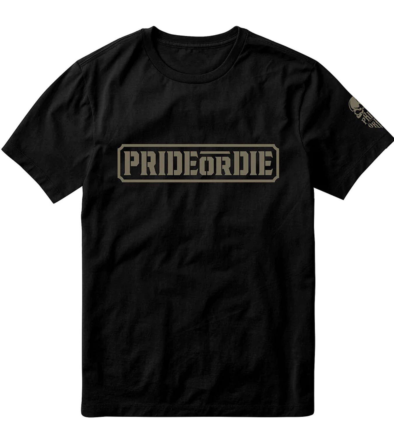 Pride or Die PRIDE or Die Cotton T-Shirt Only the Strong Black