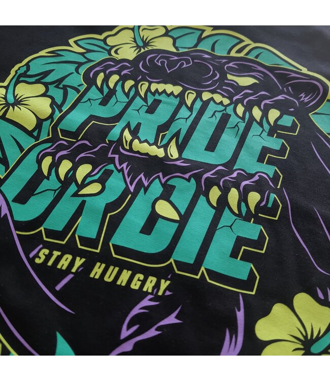 PRIDE or Die Katoenen T-Shirt Stay Hungry Zwart