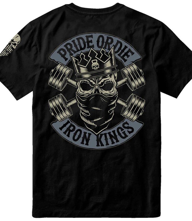 Pride or Die PRIDE or Die Baumwoll T-Shirt Iron Kings Schwarz