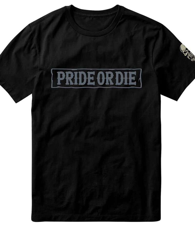 Pride or Die PRIDE or Die Katoenen T-Shirt Iron Kings Zwart