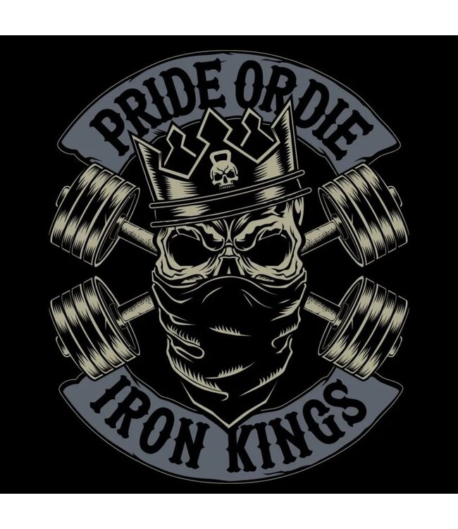 PRIDE or Die Cotton T-Shirt Iron Kings Black