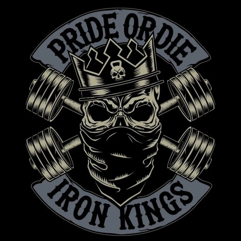 Pride or Die PRIDE or Die Baumwoll T-Shirt Iron Kings Schwarz
