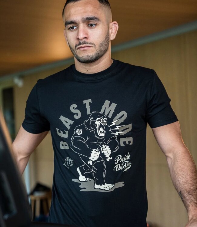 Pride or Die PRIDE or Die Katoenen T-Shirt "Beast Mode V.2" Zwart