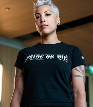 Pride or Die PRiDE or DiE Dames Fight Club T-Shirt Zwart