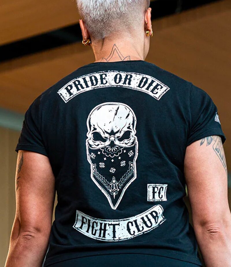 Pride or Die PRiDE or DiE Fight Club Women T-Shirt Black